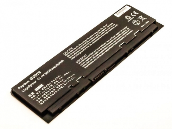 Akku für Dell Latitude E7240, wie GVD76, 11.1V, 3000mAh