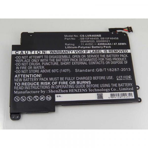 Akku für Lenovo ThinkPad 14, 460, P40, wie 00HW020, 00HW021, SB10F46458, SB10F46459, 11,4 V, 4,2 Ah