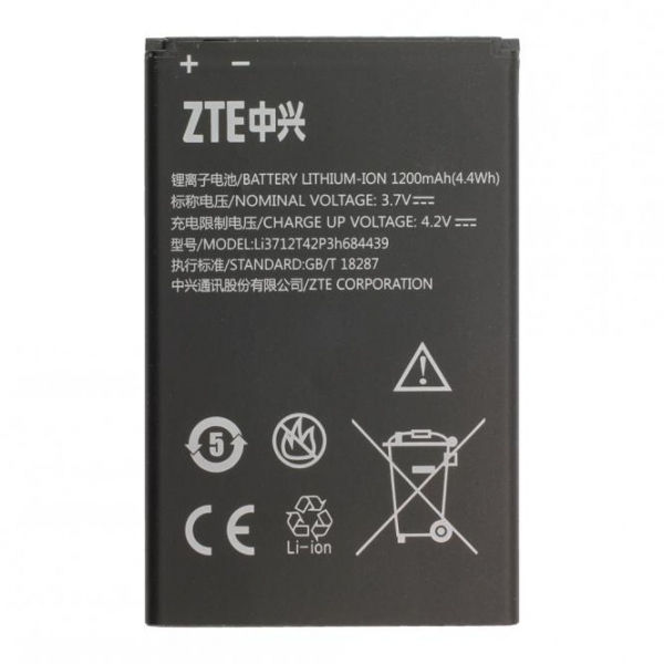 Akku Original ZTE Li3712T42P3h684439 für T792, 1200 mAh, 3.7V